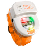 POTTY TIME Potty Watch orange front view shows timer and flashing cues.