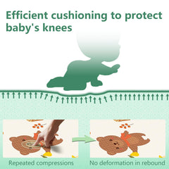 Poudee play mat non-slip surface provides stable traction during playtime