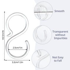 POVETIRE 2.5-inch S hook for baby bibs keeps bibs tidy and ready