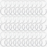 POVETIRE 2.5-inch transparent S hook for headbands keeps nursery organized and accessible