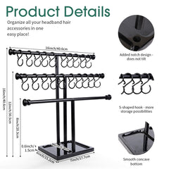 POVETIRE baby hair accessories rack keeps items dry, crease-free, and easy to locate
