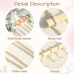 POVETIRE baby nursery wall decor for hanging bows and accessories