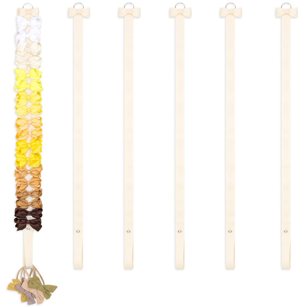 POVETIRE bow holder top bow display keeps favorite bows neatly accessible.