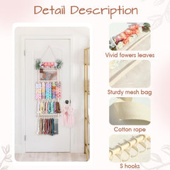 POVETIRE bow organizer with S hooks offers a tidy, accessible display