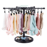 POVETIRE headband holder with 360° rotation for quick access to headbands and bows.
