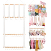 Povetire headband holder wall-hanging keeps toddler accessories organized and easy to grab.
