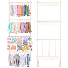 POVETIRE headband holder wall mount keeps toddler hair accessories neatly organized