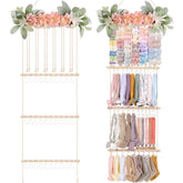 POVETIRE headband holder wall-mounted display keeps bows neatly organized and accessible