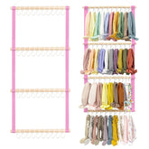 POVETIRE headband organizer wall-hanging keeps accessories neatly within reach.