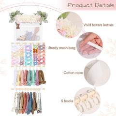 POVETIRE nursery wall decor adds cute storage to baby room