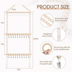 POVETIRE wooden-ring-clamp-durable-structure provides stable item browsing