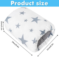 Povkufii nursing arm pillow caregiver-comfort side view highlights reduced arm strain.
