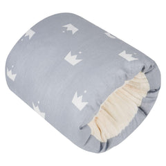 Povkufii Nursing Arm Pillow soft cotton demonstrates comfort during feeds.