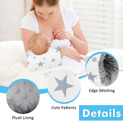 Povkufii nursing arm pillow travel-compact image shows on-the-go usability.