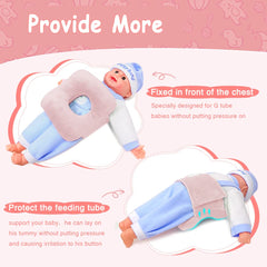 POWYS G Tube Pillow elastic cotton fill cushions safely for comfort.