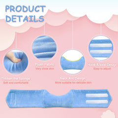 POWYS Torticollis Pillow close-up of soft suede fabric emphasizes skin-friendly feel.