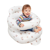 POZMTIORE inflatable baby seat Bear front view showing ergonomic backrest and safe design.