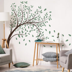 Prabahdak green-tree-big-tree wall decal brightens kid's bedrooms with nature-inspired calm