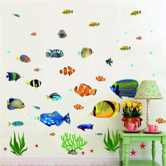 Prabahdak sea life wall decal removable for easy repositioning and clean walls.