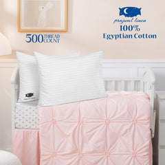Prajwal Linen Egyptian cotton fabric closeup highlights soft, breathable fabric for sensitive skin.