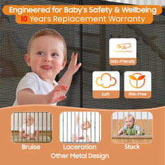 Pravoluxmax one-handed operation shown with baby nearby for hands-free use