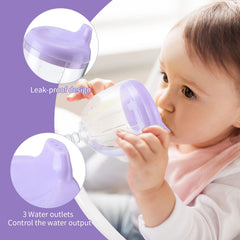 Preboun baby wine sippy yellow cup brightens meals with safe, controlled flow