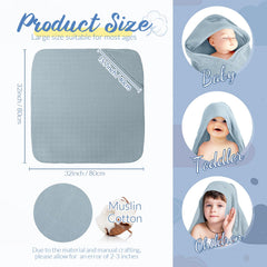 Preboun muslin cotton towel close-up highlighting absorbency and softness