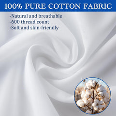 Precoco toddler pillowcase white two-pack laid flat showing clean color.