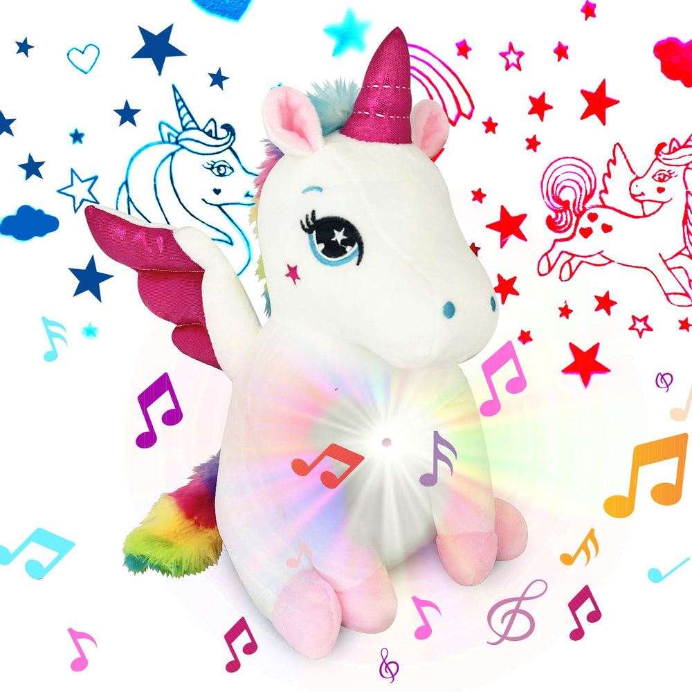Preschool Collection Unicorn Light Up Cutie projection lights stars on walls for bedtime magic