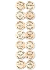 Prezzeluna IVF Milestone Cards set documents IVF milestones and memories with elegance.