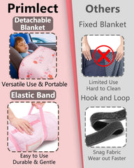 Primlect minky-dots lining provides soft texture for calming quiet time
