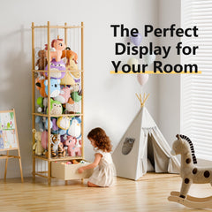 Primo Lines stuffed animal storage pull-out drawer keeps tiny accessories organized and within reach.