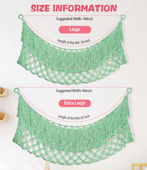 PrimZooty heavy cotton cord and metal rings ensure sturdy hanging
