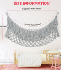 PrimZooty stuffed animal hammock metal rings indicate sturdy installation hardware.