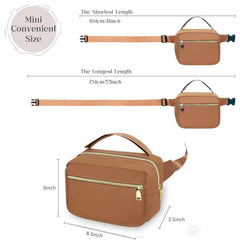 printe small diaper bag brown wipes pocket for quick access during outings