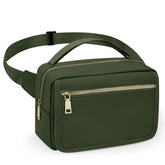 printe small diaper bag olive green front view highlights compact travel-ready design