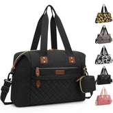 Pritent Diaper Bag Tote front view showcases roomy pockets for daily baby gear.