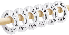 Pro Goleem baby closet dividers show 1.625-inch rod fit for quick outfit sorting
