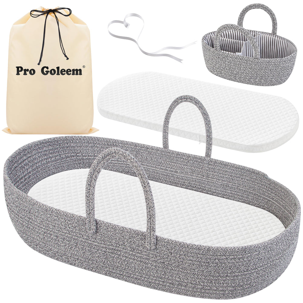 Pro Goleem baby diaper changing basket main view, a portable changing station for home use.