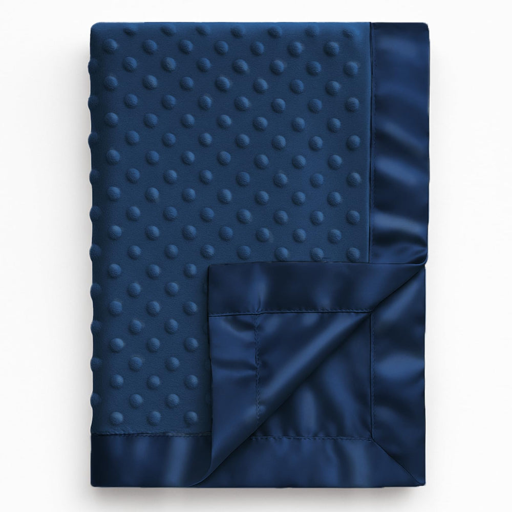 Pro Goleem baby-soft minky-dot blanket front shot for cozy warmth