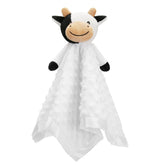 Pro Goleem Cow Security Blanket closeup shows ultra-soft fabric for soothing sleep.