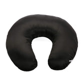Pro Goleem satin nursing pillow cover in black delivers smooth texture for baby comfort.