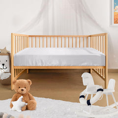 Elastic-hem Pro Goleem Satin Soft Crib Sheet ensures snug fit