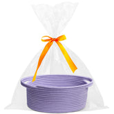Pro Goleem small woven basket with gift bag and ribbon for easy gift presentation.