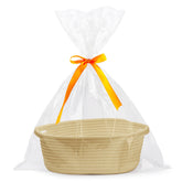Pro Goleem small woven basket with gift bags for ready-to-gift packaging.