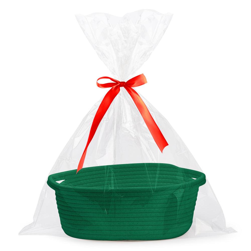 Pro Goleem small woven basket with weave detail highlights sturdy craft for storage.