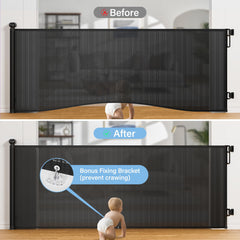 PRObebi adjustable baseboard bracket fits various baseboards without damage.