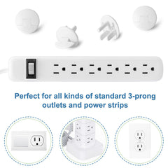 PRObebi outlet covers ABS material β durable, child-friendly outlet protection.