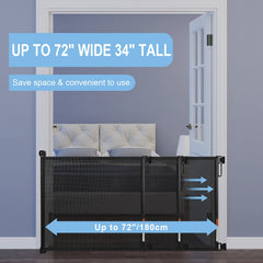 PRObebi retractable gate for indoor and outdoor use, versatile hallway safety.