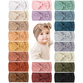 Prohouse 20pc baby nylon headbands colors display for easy outfit matching.